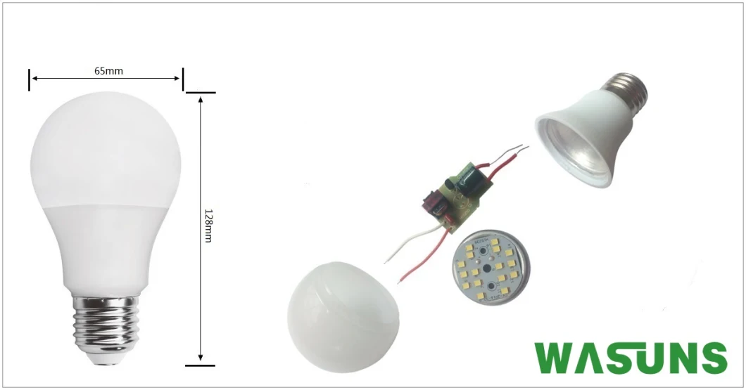 85-265V A60 A70 A80 Good Quality CE RoHS Approval Aluminum 5W 7W 9W 12W 15W 18W LED Light Bulb