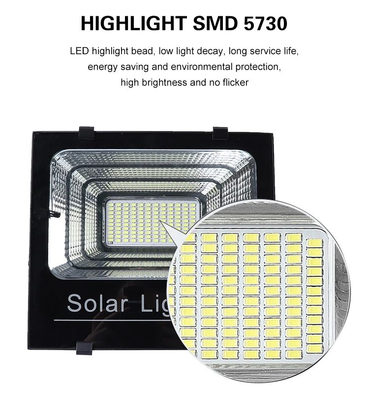 50W 100W 150W 200W IP65 Waterproof Outdoor Solar Powered Lamp LED Flood Light