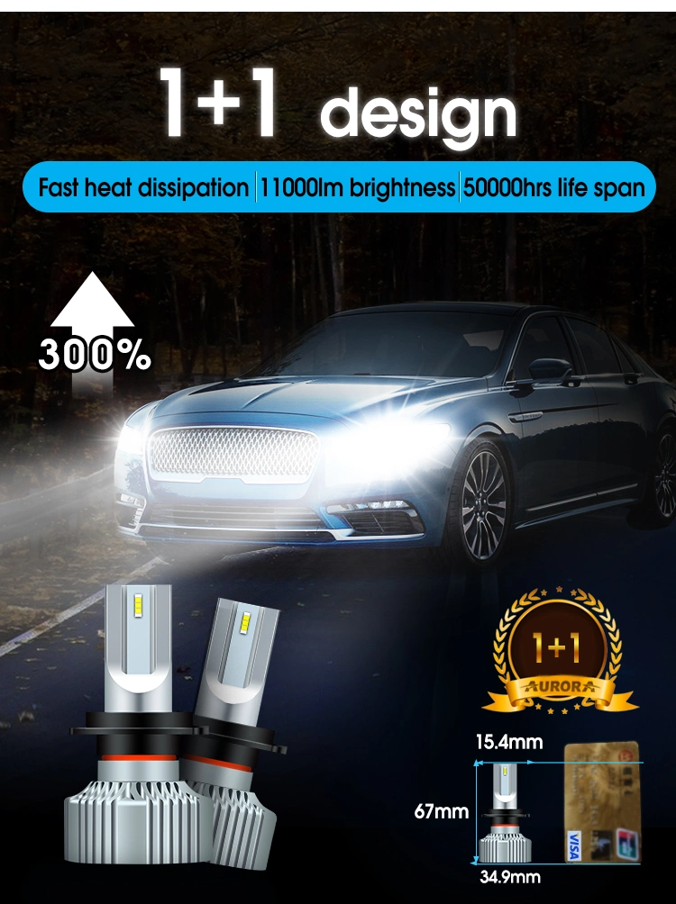 LED Headlight Bulb for Motorcycle High Power F2 Auto Car Lights Bulbs